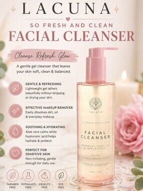 Lacuna So Fresh and Clean Facial Cleanser - NEW